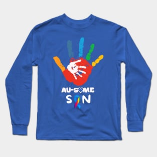 AWESOME AUTISM SON Long Sleeve T-Shirt